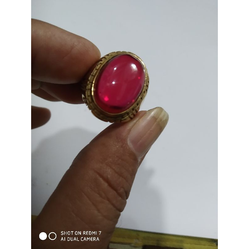 batu delima siam batu permata asli