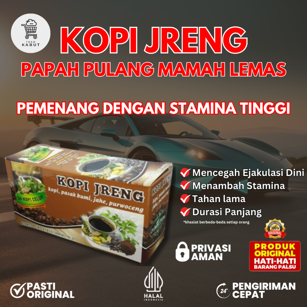 

Kopi Jreng Original - Kopi Kuat Tahan Lama Tingkatkan Stamina Pria Dewasa & Bertenaga Diatas Ranjang