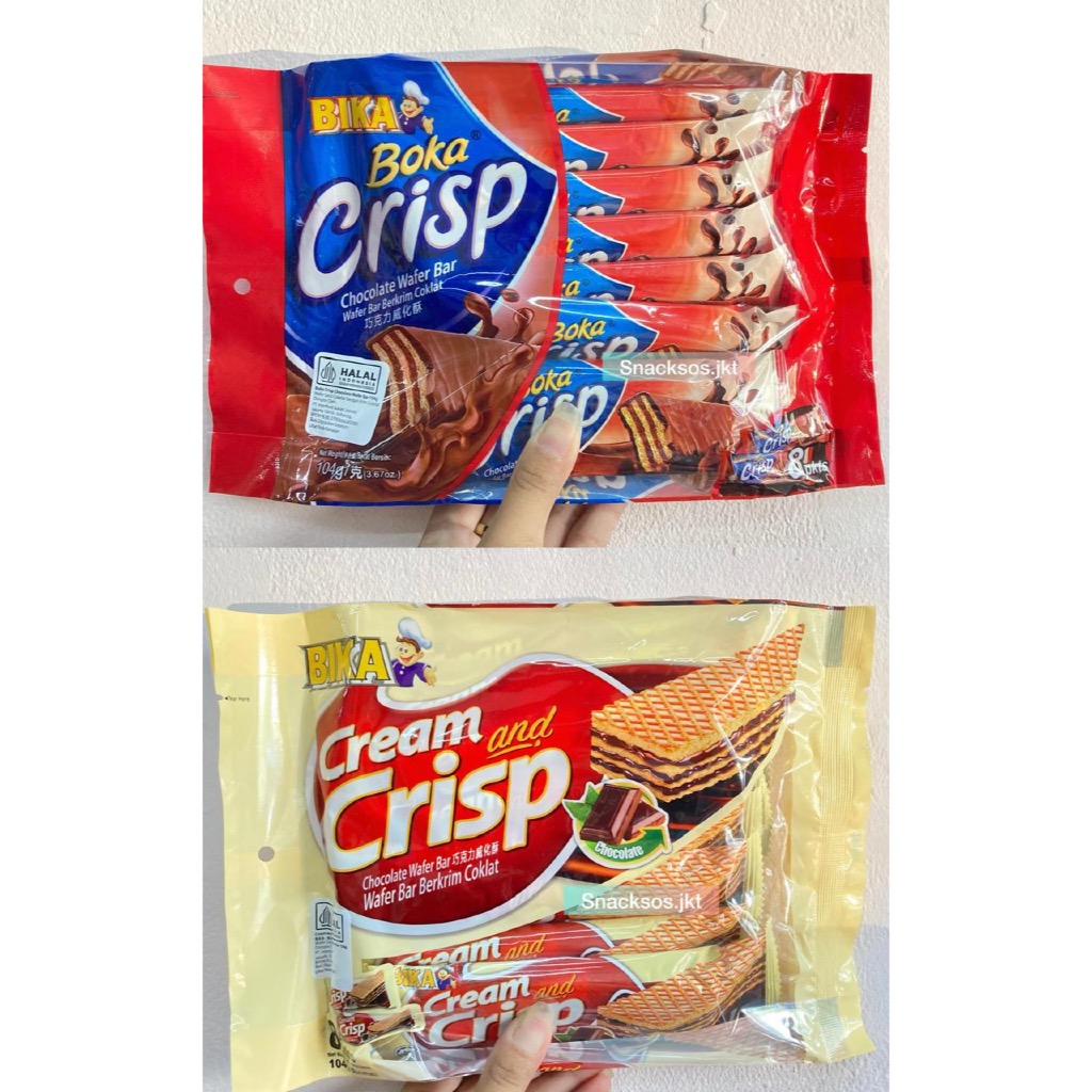 

[104GR] BIKA BOKA CRISP CHOCOLATE WAFER BAR / BIKA BOKA CREAM & CRISP CHOCOLATE WAFER BAR MALAYSIA