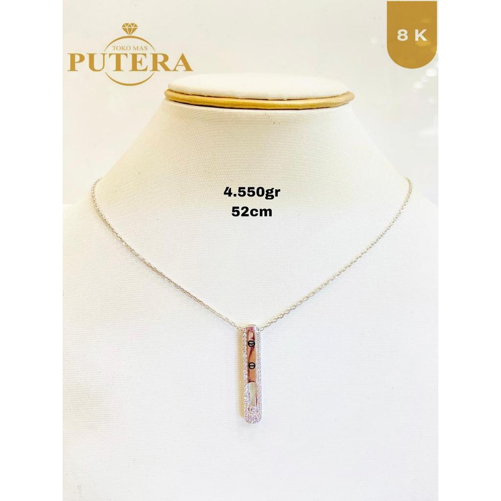 kalung putih panjang 4.55
