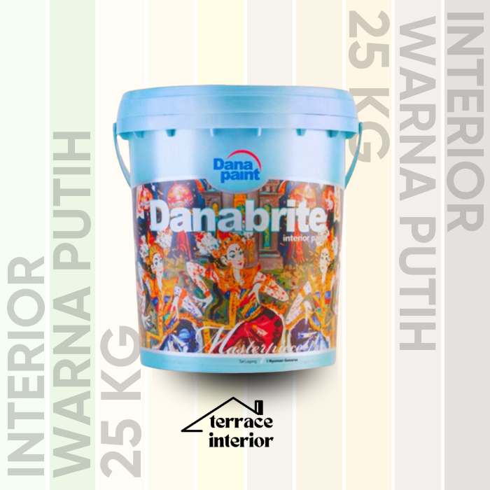Cat Tembok Interior Danapaint Danabrite Warna Putih 25 Kg