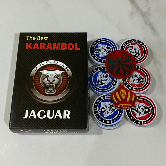 Biji Karambol Tebal 3 mm Motif Jaguar / Random | Koin Krambol Satu Lapis Original | Keping Kerambol 