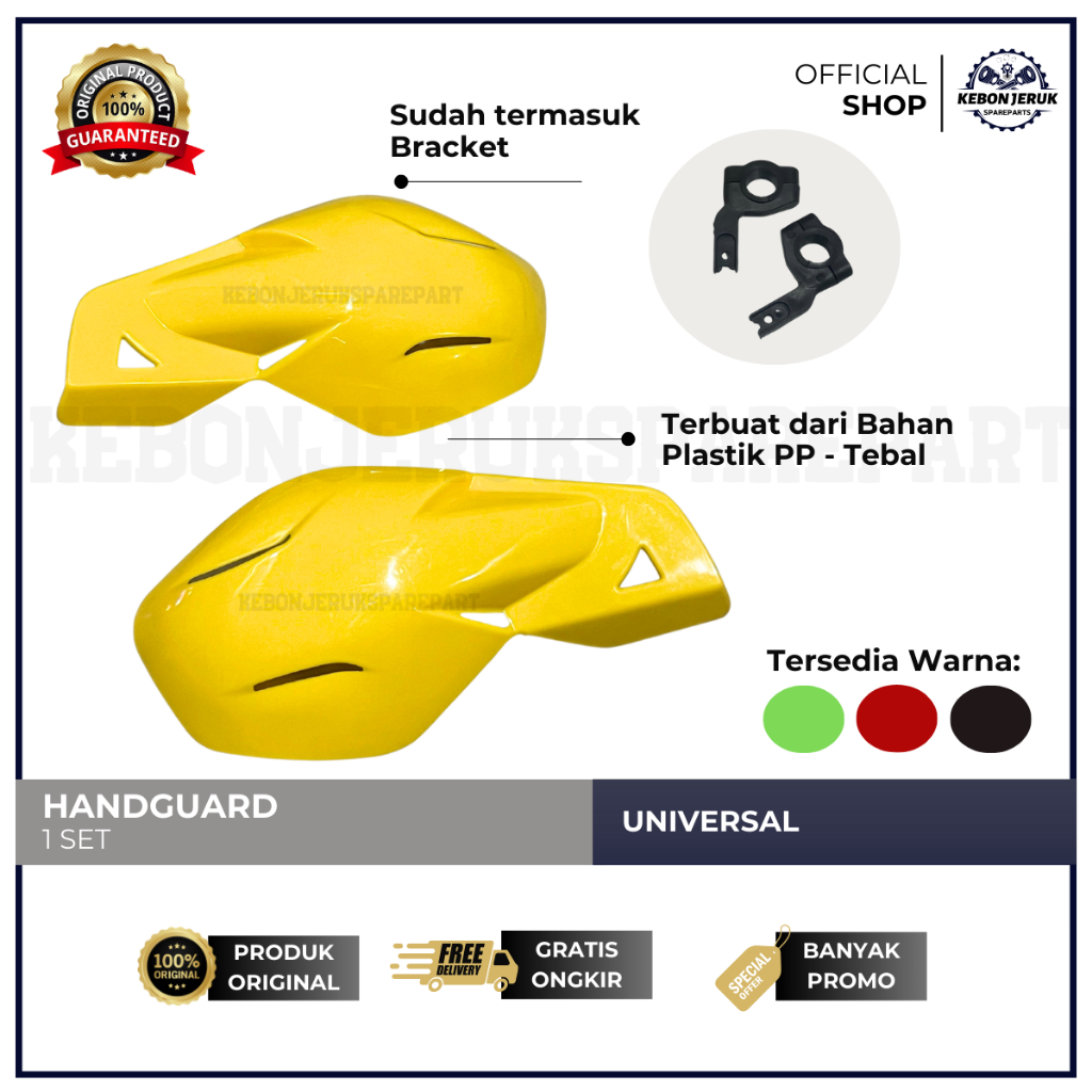 Handguard Trail Kuning Universal Vintage Model High Quality