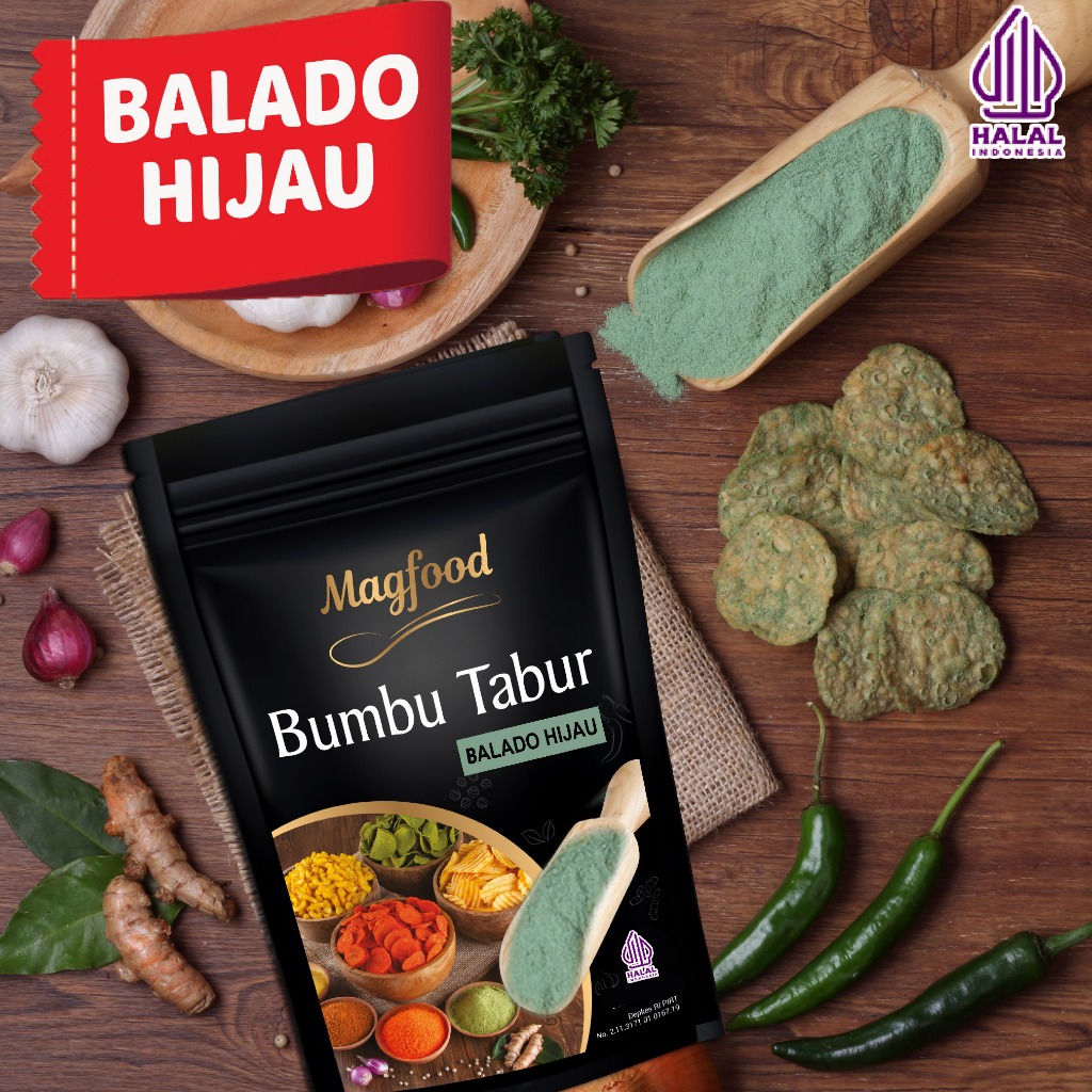 

Magfood Bumbu Tabur Balado Hijau 1 Kg