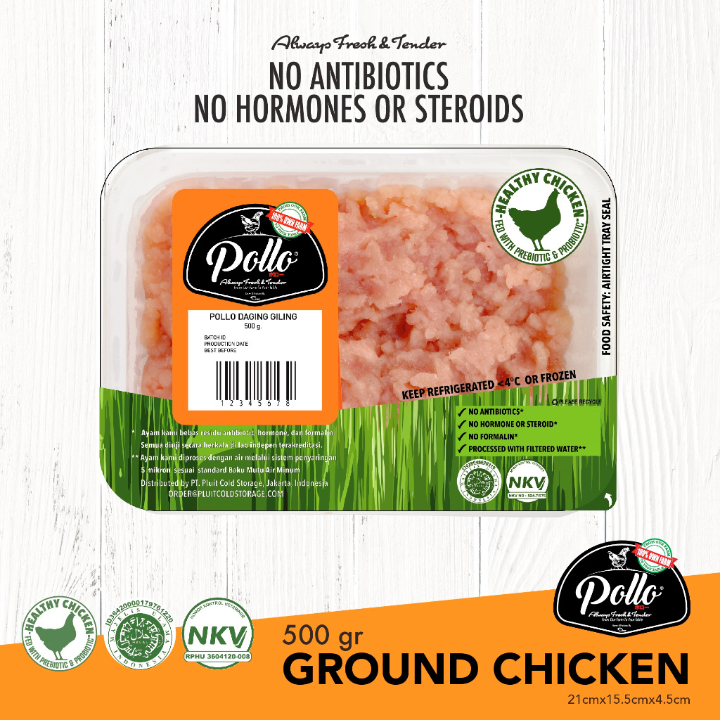 

Pollo Ground Chicken/ Giling 500 gr