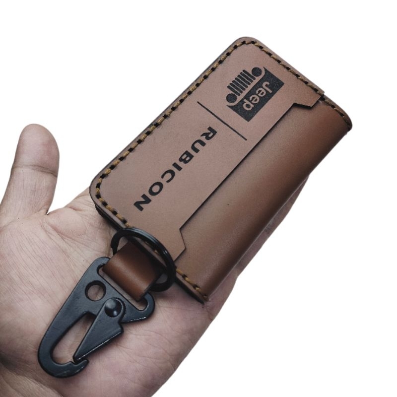Dompet Stnk Mobil Jeep Rubicon Kulit Asli Tebal Kokoh Kuat Free Custom Nama Logo Gantungan Casing Ku