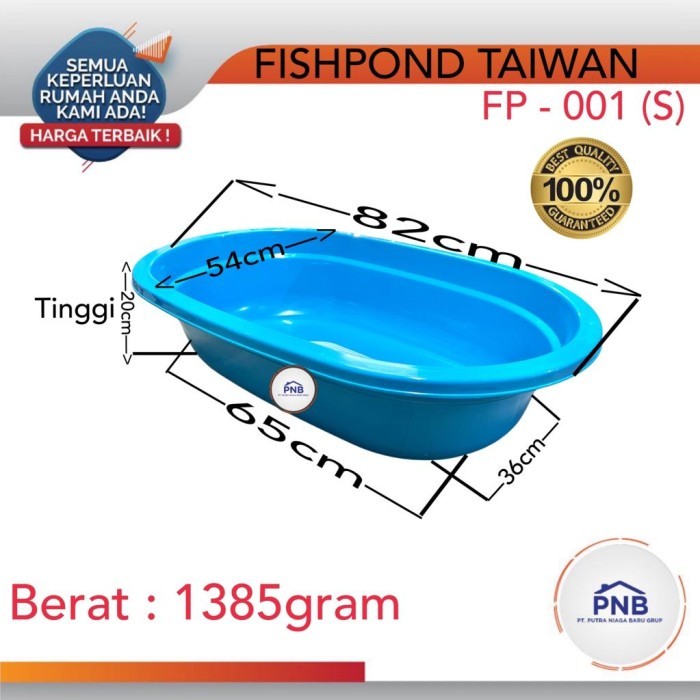 Bak Kolam Ikan / Fishpond Taiwan S BIRU (KHUSUS CARGO)