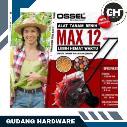 PANA ALAT TANAM BENIH MESIN MANUAL PENANAM PADI JAGUNG PERTANIAN BIBIT OSSEL TANAM BENIH MAX 12 OSSE