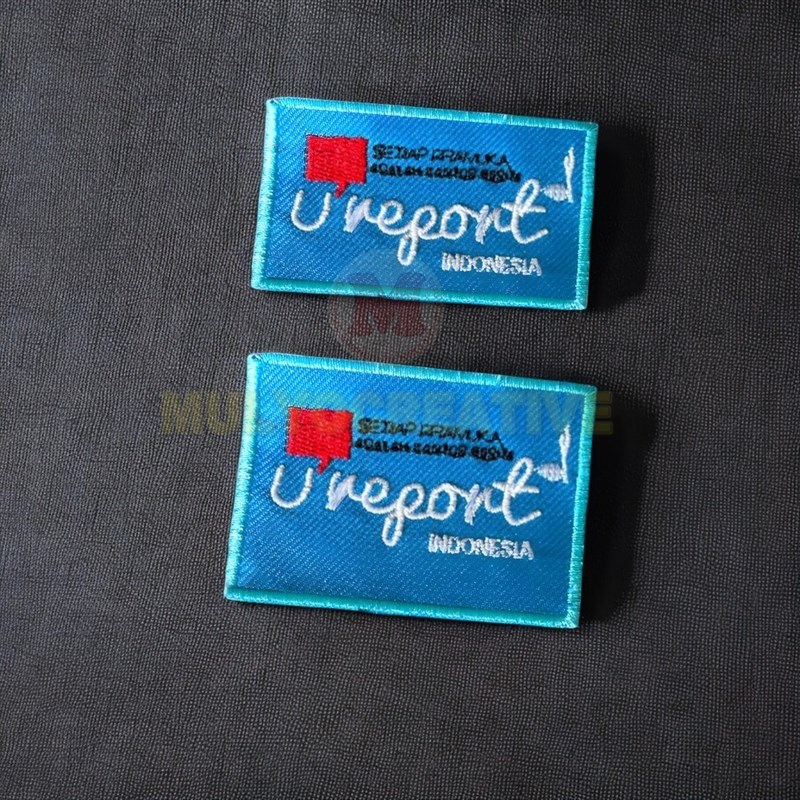 Tiska U Report Pramuka Bordir Benang Badge Ureport