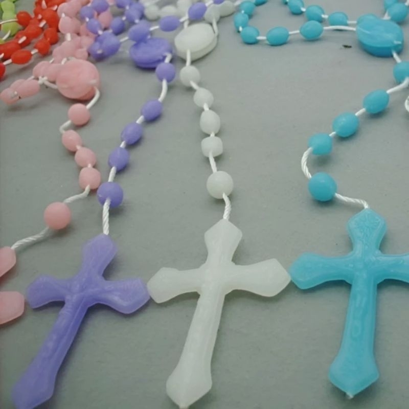 Kalung Rosario Katolik Fosfor Murah