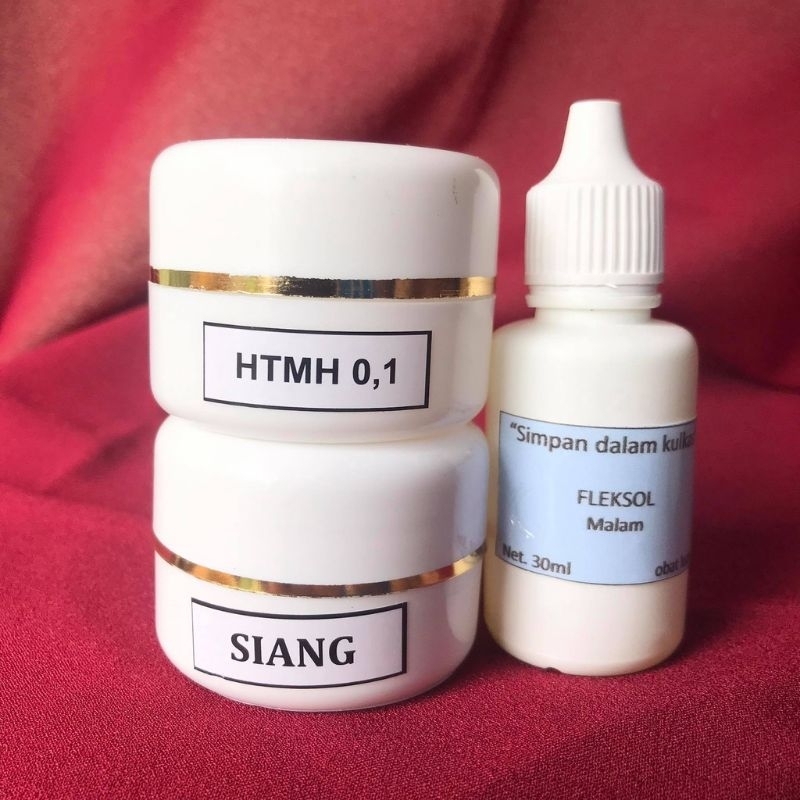 Set Glowing 3in1 Cream Malam + Cream Siang + Fleksol