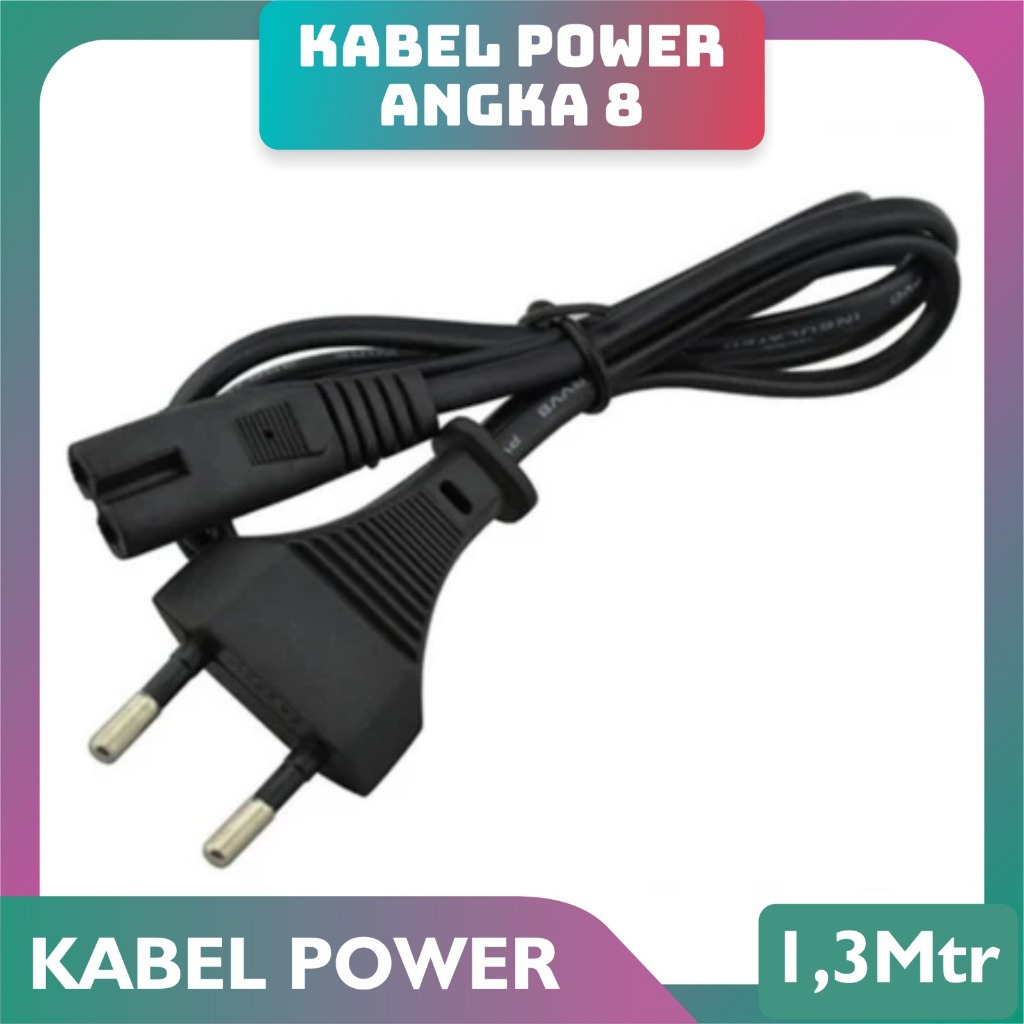 Kabel Power Printer, PS2, PS3, PS4, Digital Kamera, LCD Monitor 1,3 Meter