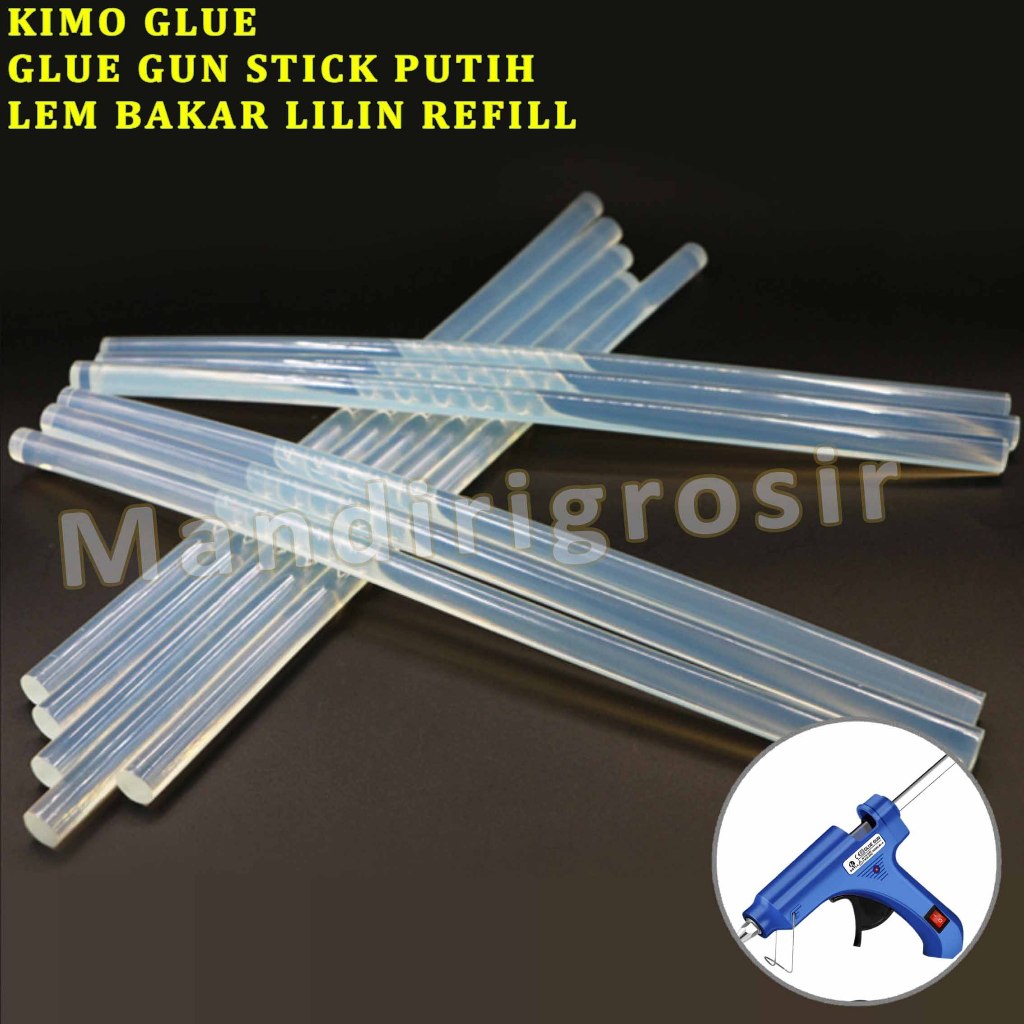 

Glue Gun Stick Putih * Kimo Glue * Lem Bakar Lilin Refill * Isi 5pcs