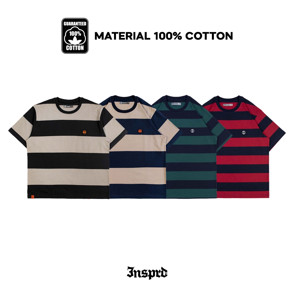 Inspired27 Tshirt | Kaos Garis | kaos stripe - Initial Str