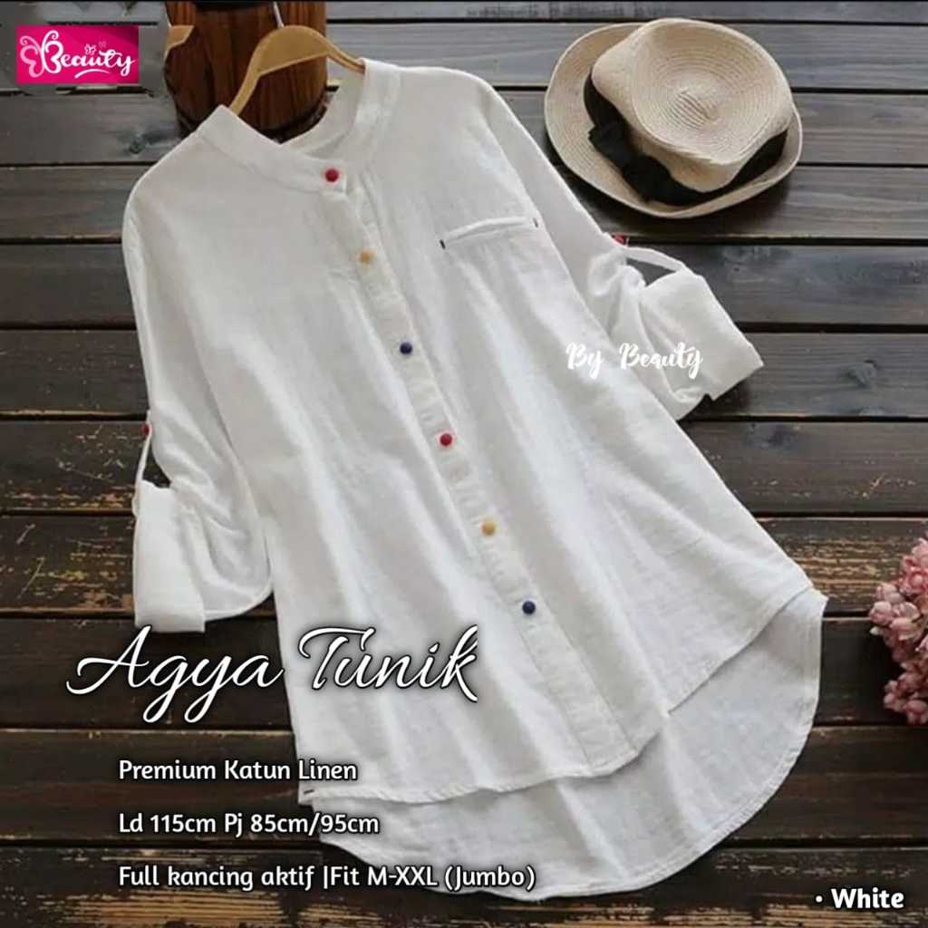 Agya Tunik Baju Atasan Wanita Daily Ld 115 XXL Premium Katun Linen