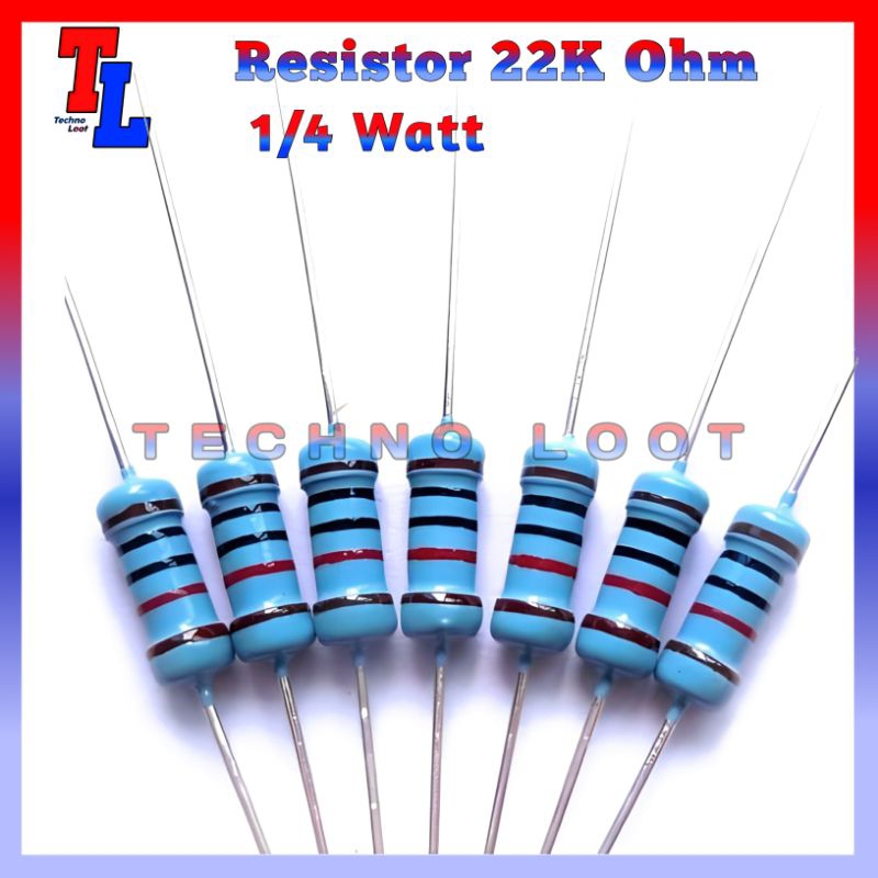 Resistor 22K Ohm 1/4 Watt 1Pcs