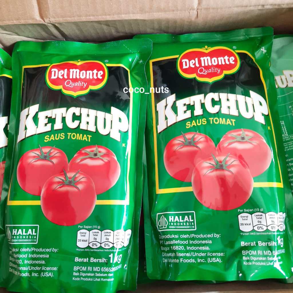 

Delmonte Tomato Sauce Standing Pouch / Del Monte Saus Tomat 1KG