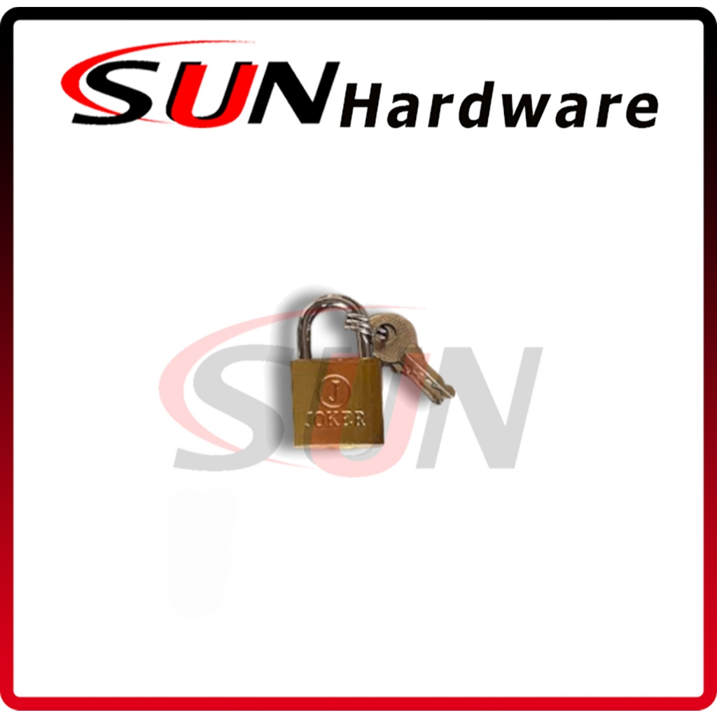 Gembok Kuning 25 mm Padlock Gold Emas Koper Tas Kecil Mini