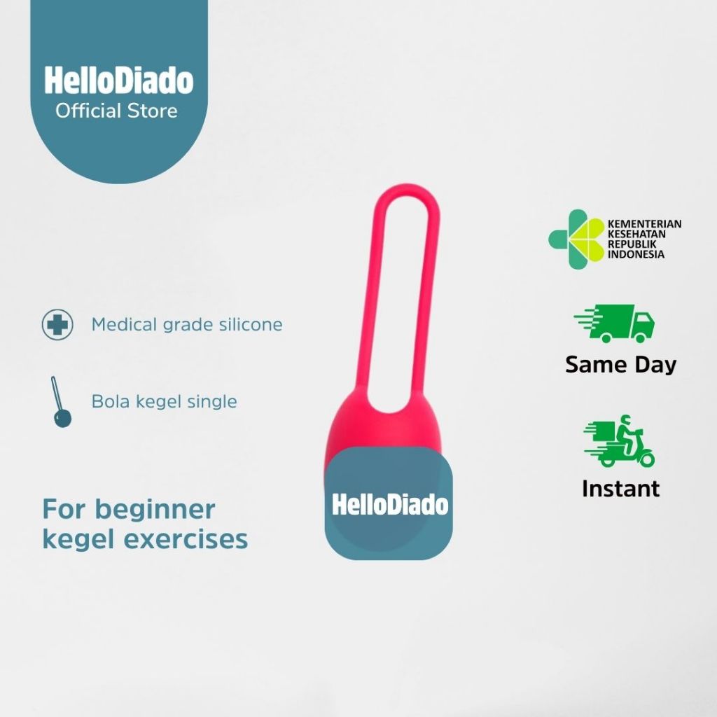 HelloDiado - Kegel Ball Single - Latihan Kegel - Bola Kegel Premium by Tickler