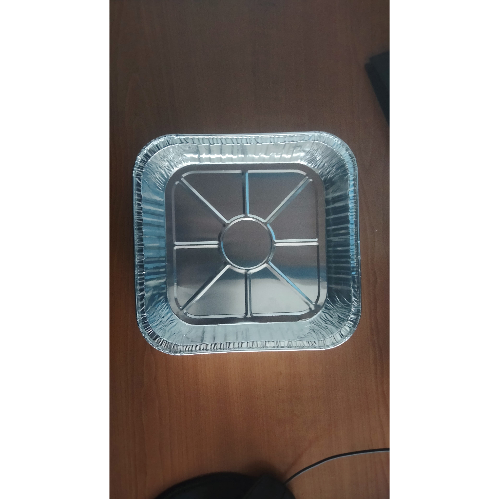 WADAH ALUMINIUM FOIL K-1452 +Tutup  wadah  aluminium foil / kotak tray alumunium foil /wadah  alumin