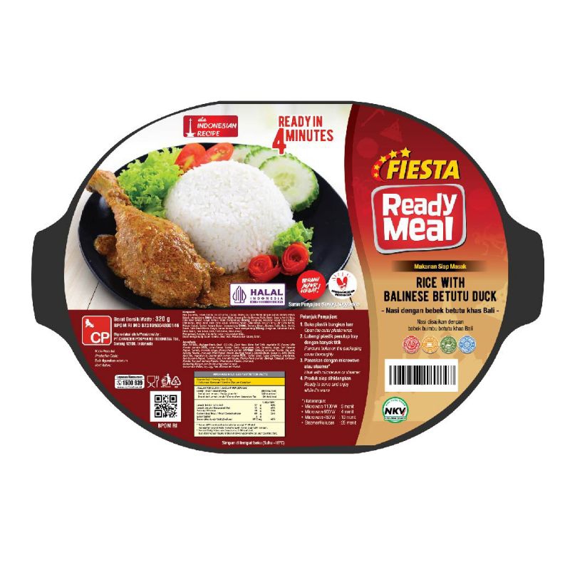 

fiesta ready meal balinese betutu duck