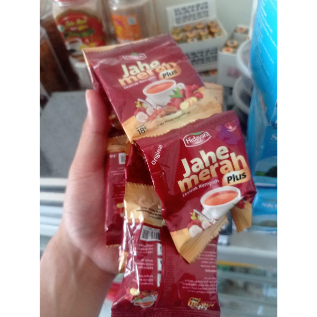 

Jahe Merah Bubuk Asli Hidayah Plus [ Per RENCENG isi 10Sachet ]