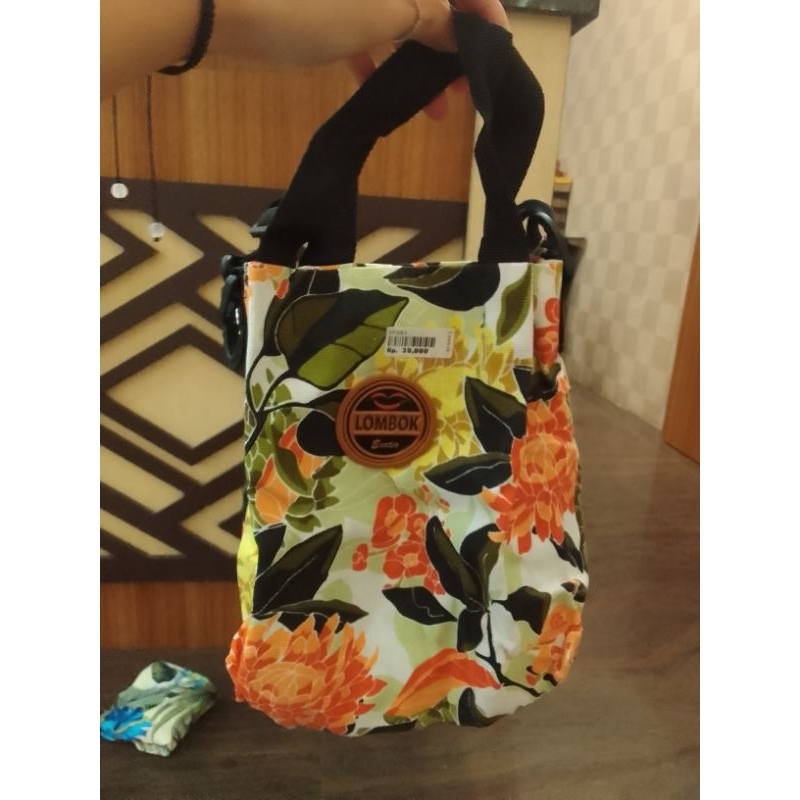 tas jinjing/slempang kanvas lombok exotic