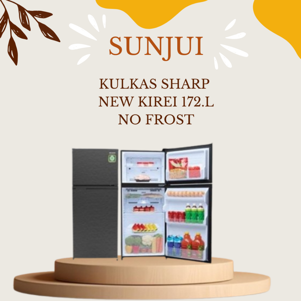 KULKAS 2 PINTU SHARP KIREI 195-MNHS