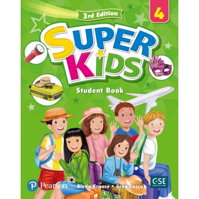SUPER KIDS PEARSON 3rd Edition STUDENT BOOK dan WORKBOOK Level 3, 4, 5, 6