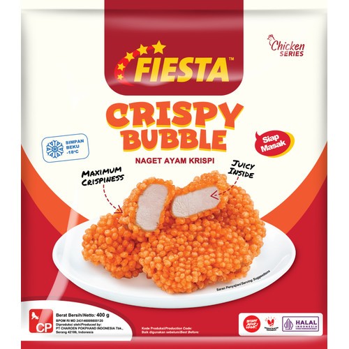 

FIESTA CHICKEN NUGGET CRISPY BUBBLE 400GR FREE BALLPOINT