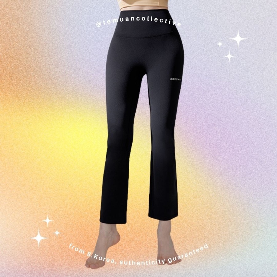 XEXYMIX Black Label Signature 360N Boot Cut Pants / Flare Bootcut Cutbray Yoga Pilates Leggings