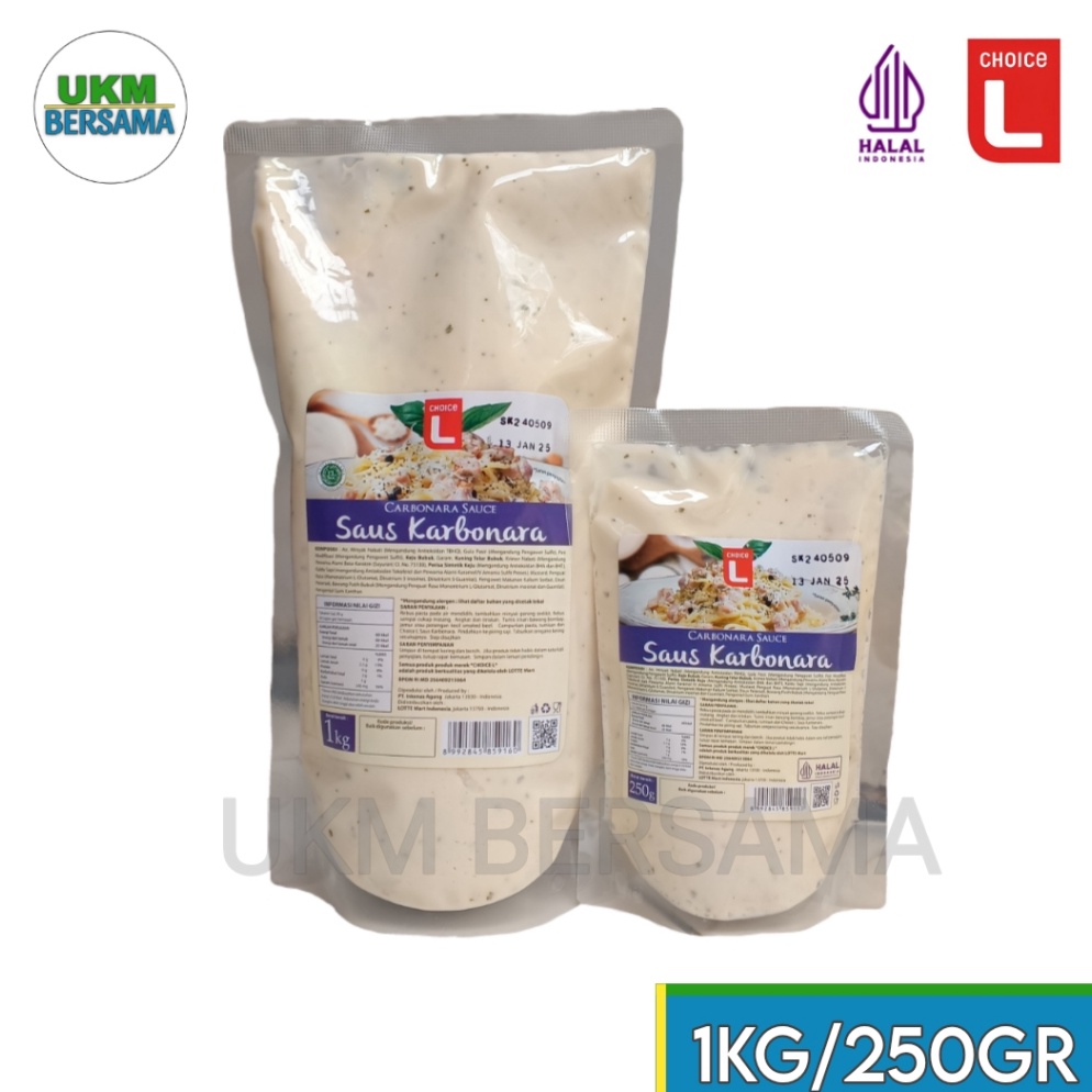 

New Arrival Saus spageti pasta daging karbonara carbonara sauce real CARBONARA extra keju italia Lebih Kental Kualitas Keju Italia Halal dan BPOM