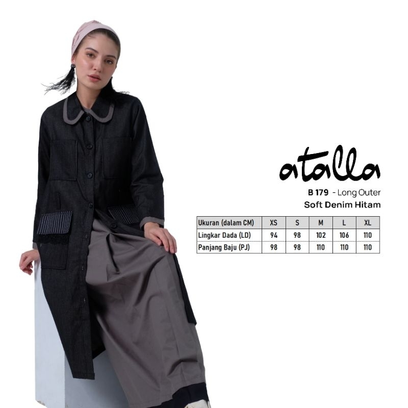 tunik long outer B 179 by Atalla