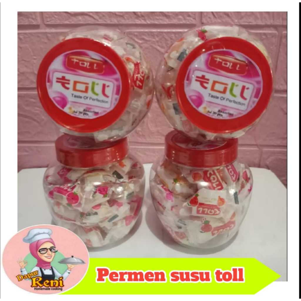 

Permen susu toll kemasan toples gentong 450ml