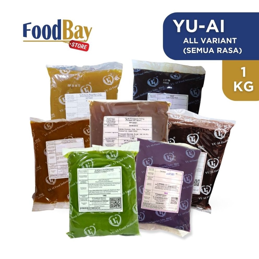 

ShareNow YUAI Paste Pasta Filling Mung Bean 1Kg ALL VARIANT