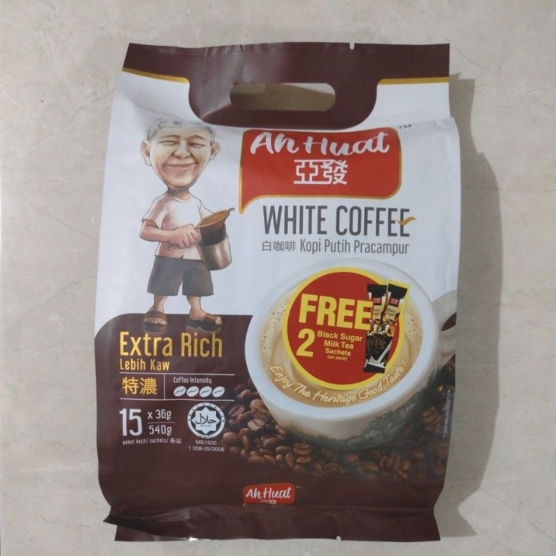 

ah huat white coffee extra rich 15 sachet