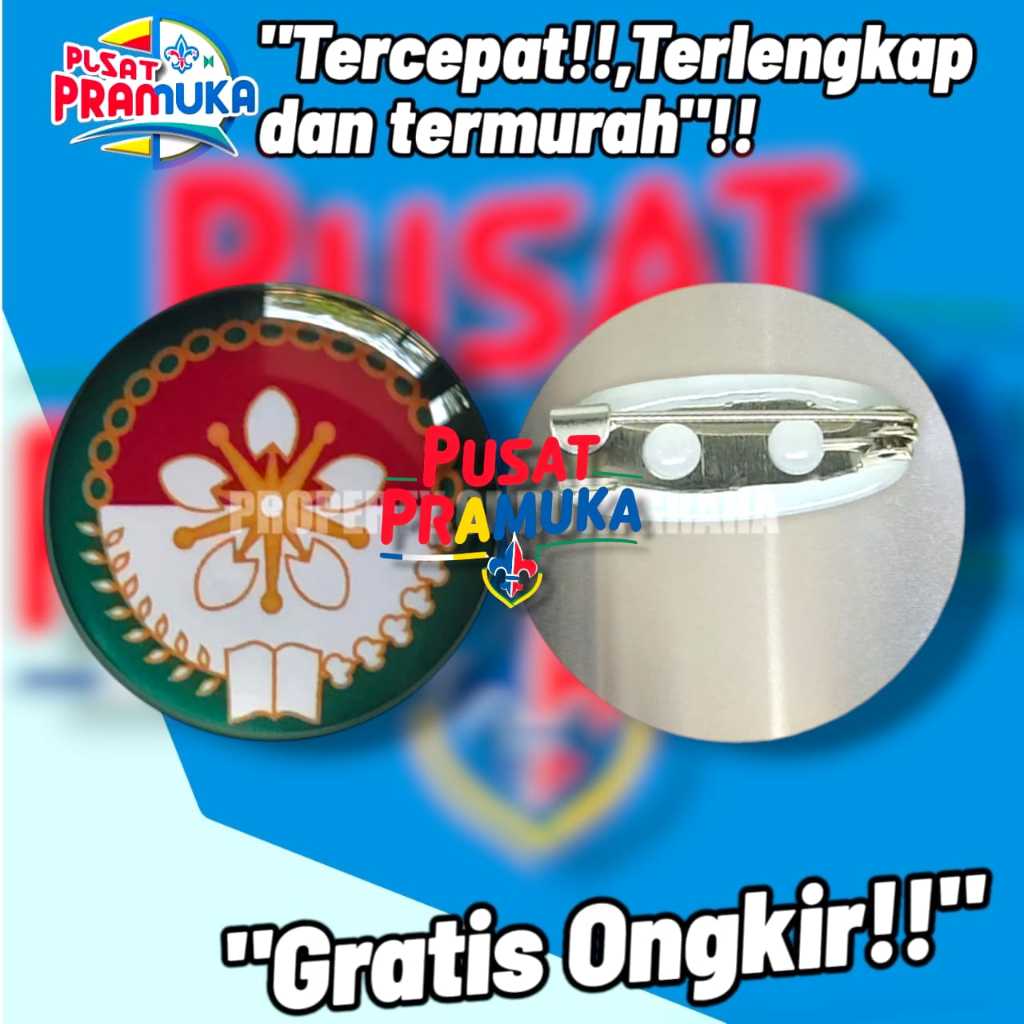 Pin bros darma wanita logam resin