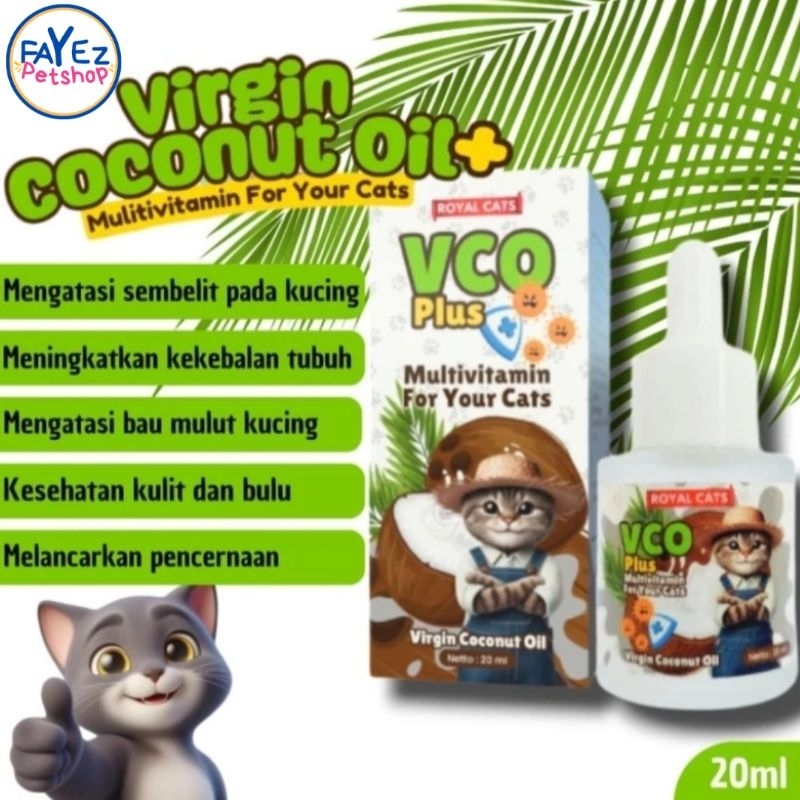 ROYAL CATS virgin coconut oil VCO (minyak kelapa bisa untuk semua hewan peliharaan)