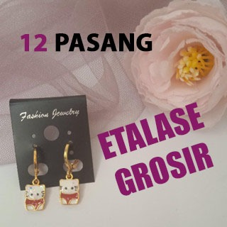 Grosir Anting Anak Karakter HKD // Anting Anak Karakter // Anting imitasi Anak Perempuan // Anting L