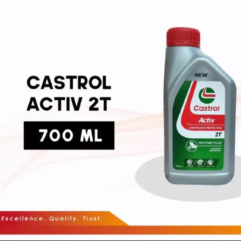 Oli Samping Castrol Active 2T Low Smoke 700ML 0.7L KEMASAN BARU