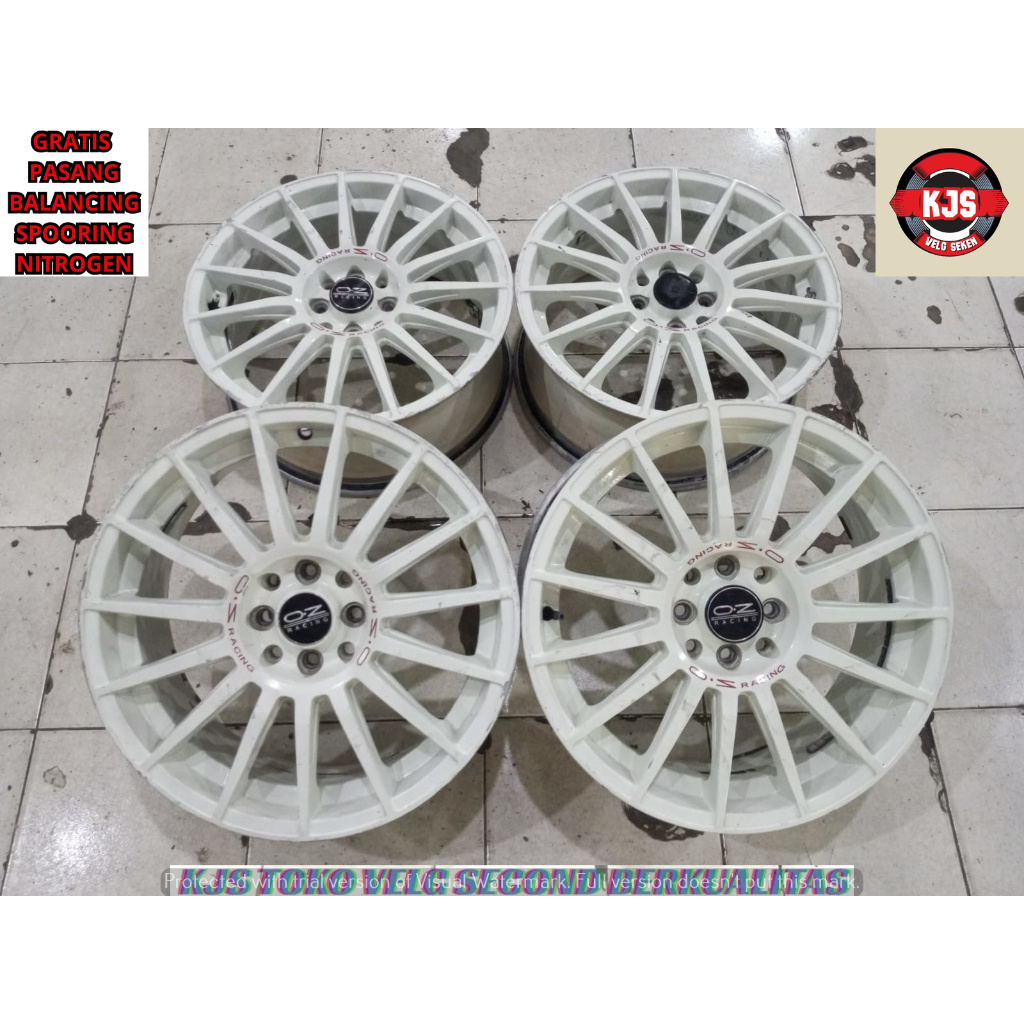 READY STOK VELG RACING SECOND MODEL OZ RACING RING 17 LEBAR 7 RATA LOBANG PCD 4X100-4X114,3 OFFSET 4