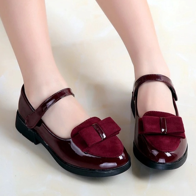 Flash Sale sepatu anak perempuan model pita tumpuk beludru  sepatu anak perempuan mewah  sepatu anak