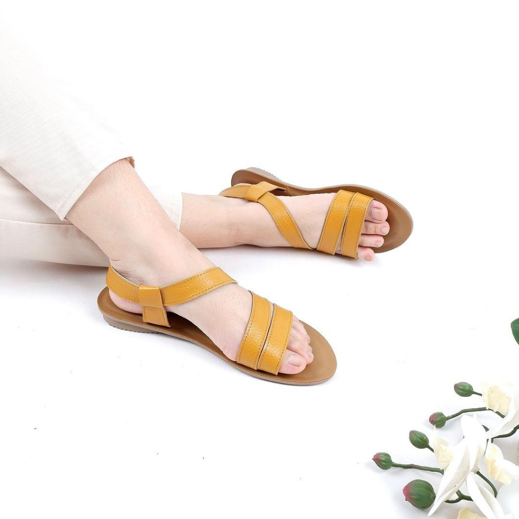 TRUSTKY - Sandal Kulit Wanita - Sandal Harian Wanita
