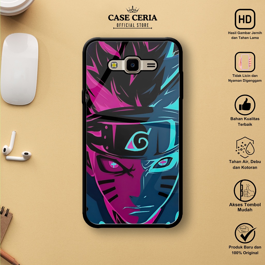 Case SAMSUNG J2 PRIME - Casing SAMSUNG J2 PRIME Motif Anime NARUT0 1 - Silikon Case – Hardcase HP