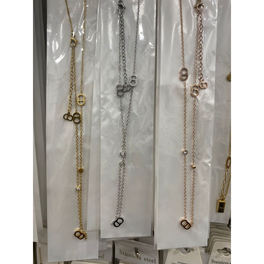 KALUNG TITANIUM CD RANTAI NORI PERMATA ANTI LUNTUR & ANTI KARAT