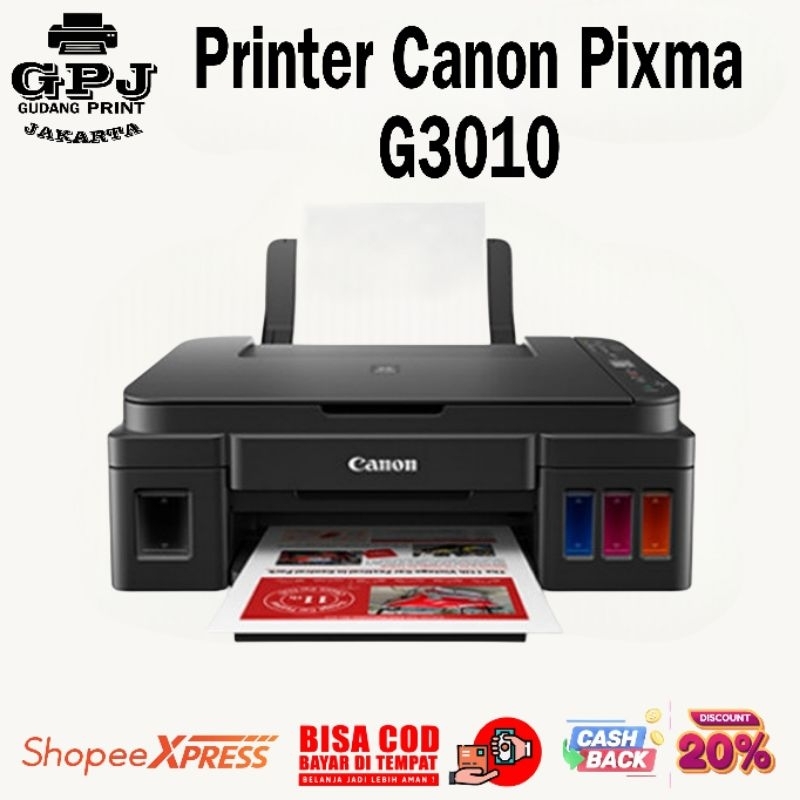 Printer Canon Pixma G3010 kosongan