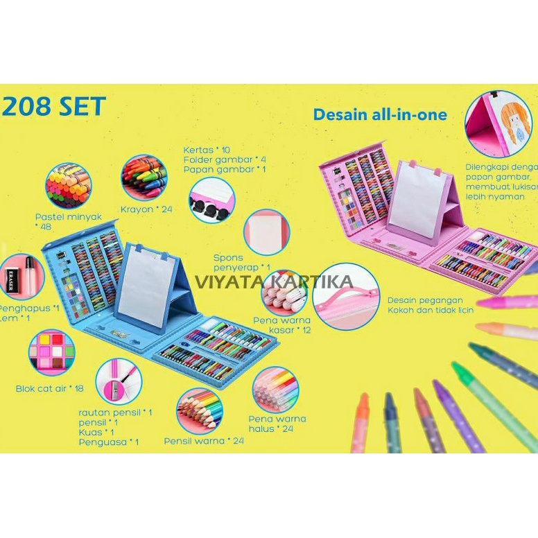 

ART L1C4 crayon set 28 pcs krayon mewarnai alat menggambar melukis anak anak