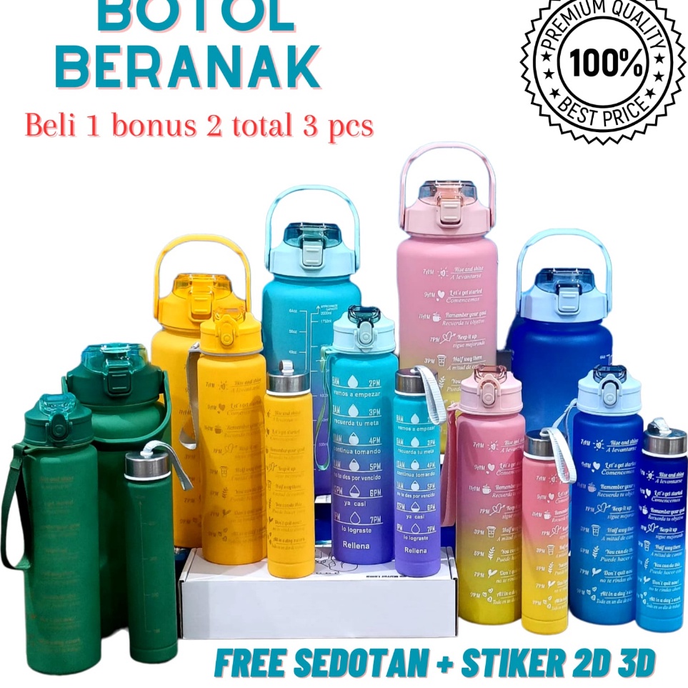 Best Discount Botol Beranak 2 Liter  1ml  5ml Botol Minum Viral 1 set