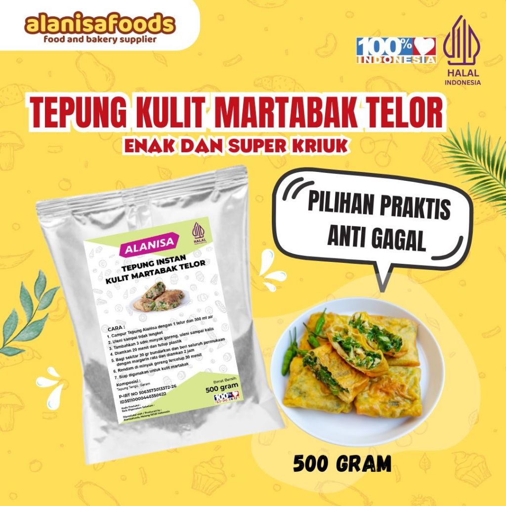 

TEPUNG KULIT MARTABAK TELOR 500GR