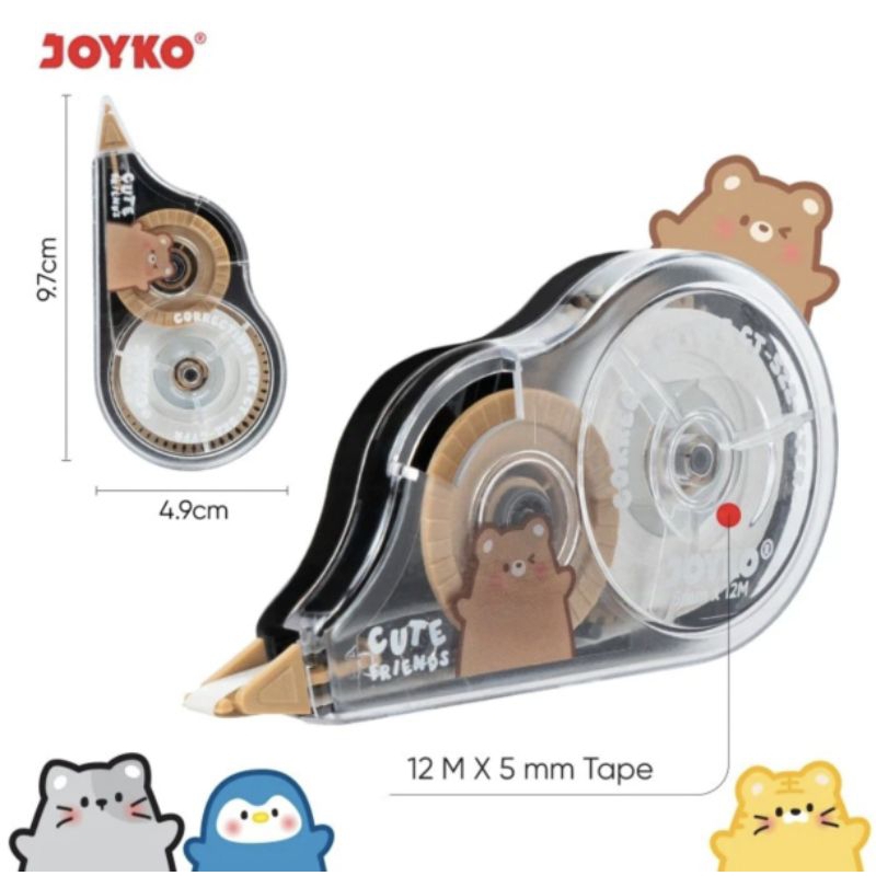 

correction Tape Joyko CUTE ct-522-ctfr 12 meter (1pcs)